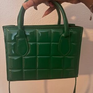 Green Patent Leather Handbag